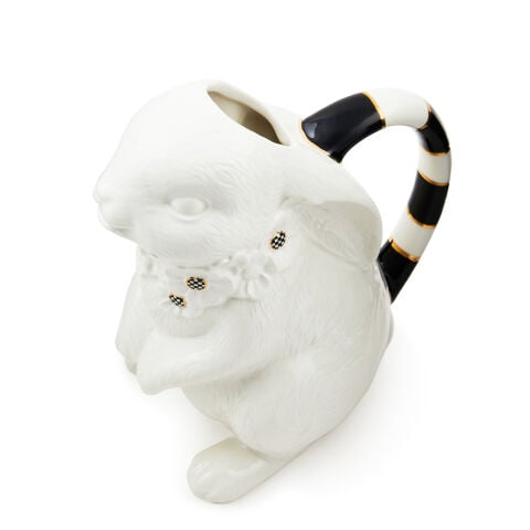 White Rabbit Ceramic Pitcher