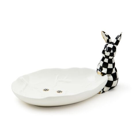 White Rabbit Ceramic Trinket Tray