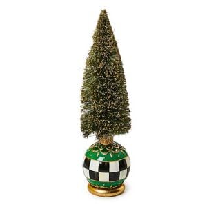 Emerald Luxe Medium Illuminated Bottle Brush Tree