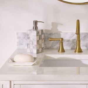 Sterling Check Capiz Soap Dish
