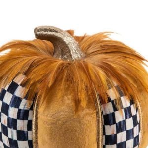 Elegant Feather Pumpkin