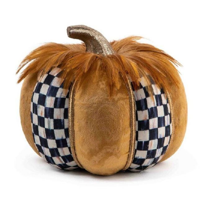 Elegant Feather Pumpkin