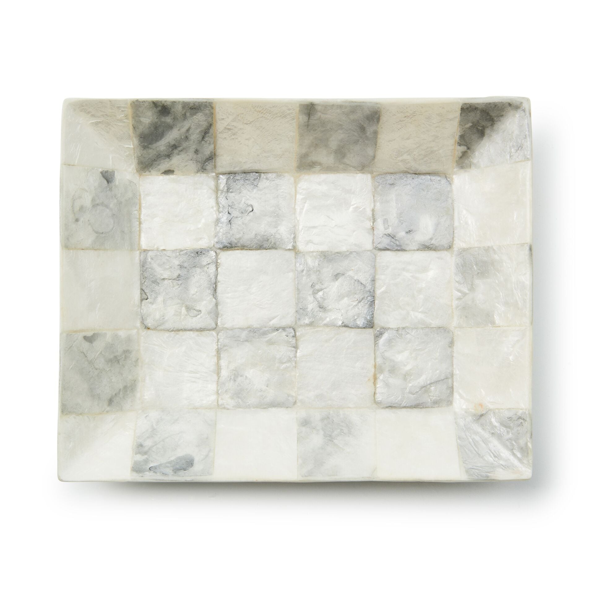 Sterling Check Capiz Soap Dish