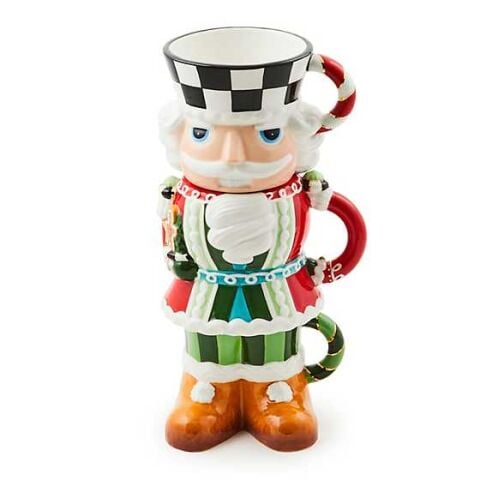 Bake Shop Nutcracker Stacking Mugs Set of 3
