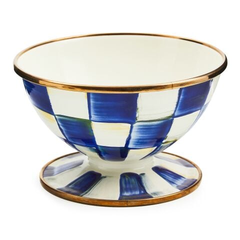 Royal Check Enamel Ice Cream Dish