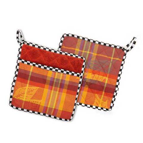 Falling Leaves Potholders - Set of 2