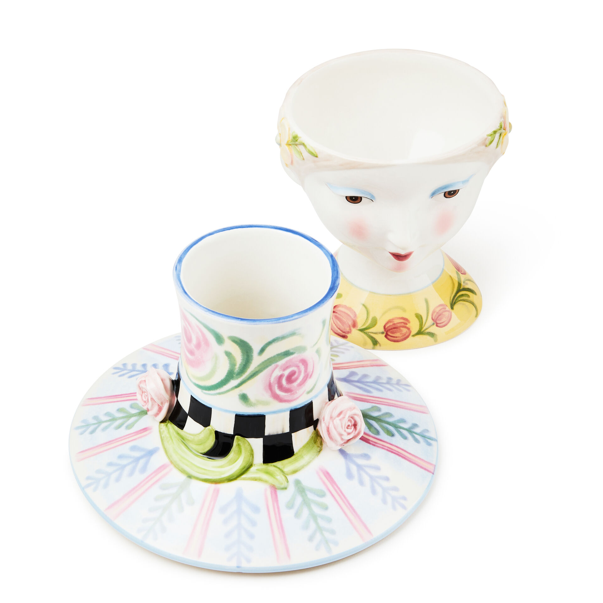 Rosy Meadow Lady Rose Lidded Vase