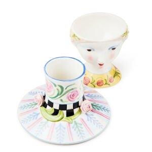 Rosy Meadow Lady Rose Lidded Vase