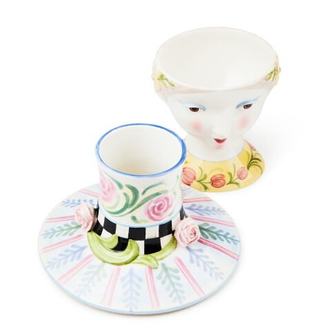 Rosy Meadow Lady Rose Lidded Vase