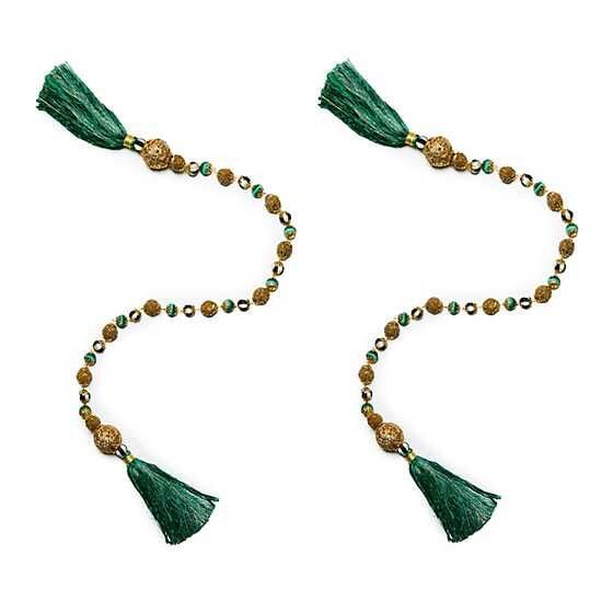 Emerald Luxe Swag Tassels, Set of 2