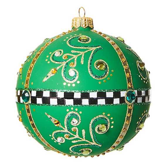 Emerald Luxe Matte Ball Glass Ornament