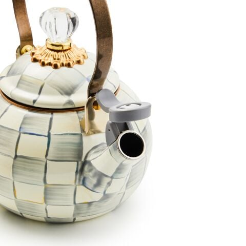 Sterling Check Whistling Tea Kettle