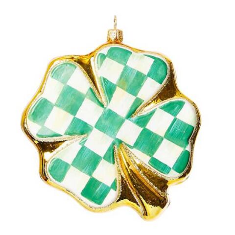 Shamrock Glass Ornament