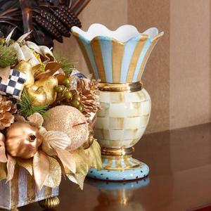 Parchment Check Great Vase