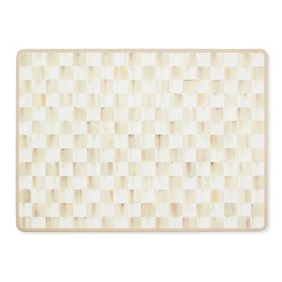 Mocha Check Cork Back Placemats, Set of 4
