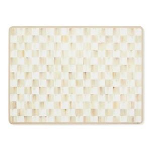 Mocha Check Cork Back Placemats, Set of 4