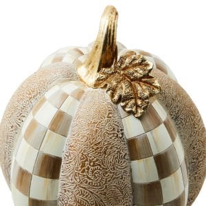 Mocha Check & Block Print Short Pumpkin