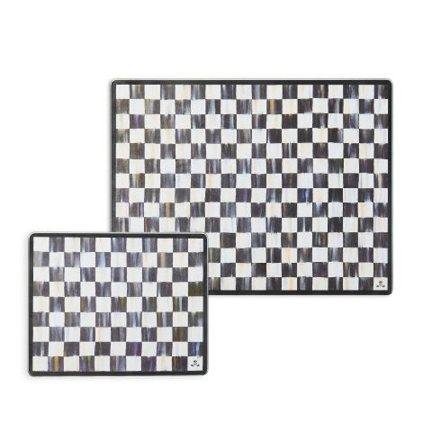 Courtly Check Glass Cutting Boards Set of 2