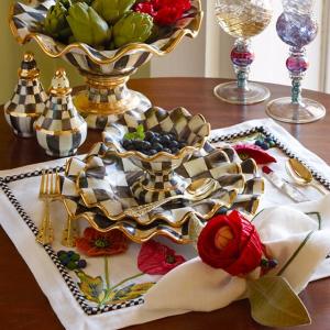 Courtly Check Fluted Dinner Plate