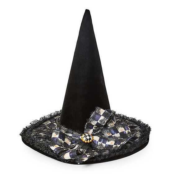 Haunted House Courtly Check Witch Hat