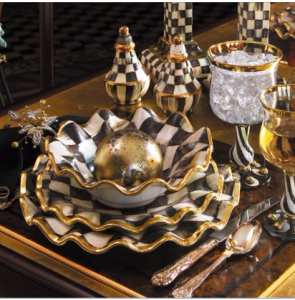 Courtly Check Fluted Dessert Plate