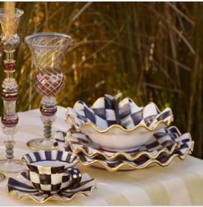 Courtly Check Fluted Breakfast Bowl
