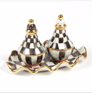 Courtly Check Small Fluted Oval Platter