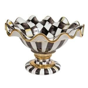 Courtly Check Ceramic Compote