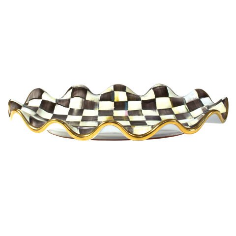Courtly Check Ceramic Serving Platter
