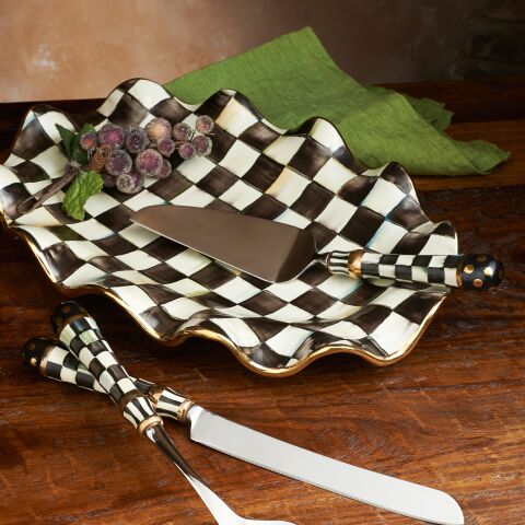 Courtly Check Serving Platter