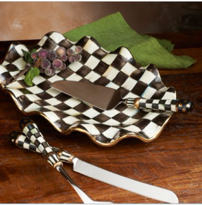 Courtly Check Serving Platter