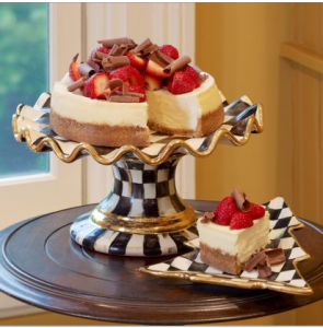 Courtly Check Fluted Cake Stand