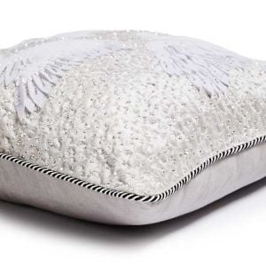 Holiday Swan Throw Pillow
