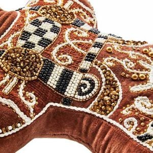 Gingerbread Boy Shaped Throw Pillow