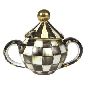 Courtly Check Sugar Bowl with Lid