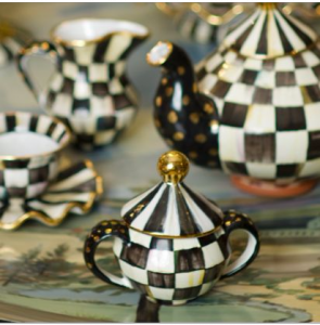 Courtly Check Sugar Bowl with Lid