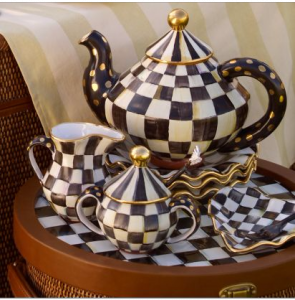 Courtly Check Sugar Bowl with Lid
