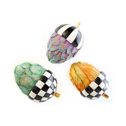 Foliage Acorns - Set of 3