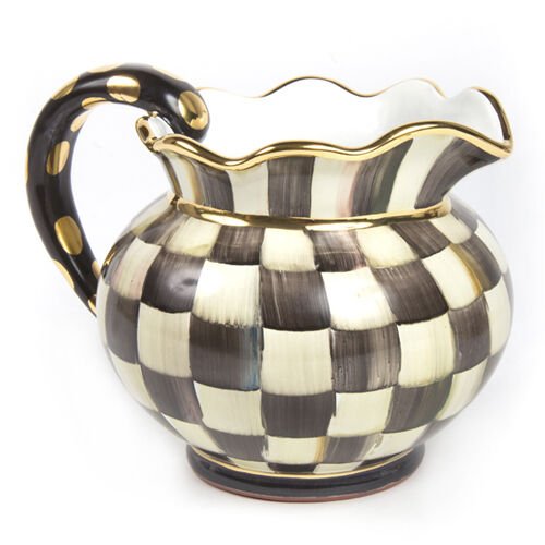 Courtly Check Fluted Pitcher