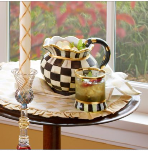 Courtly Check Fluted Pitcher