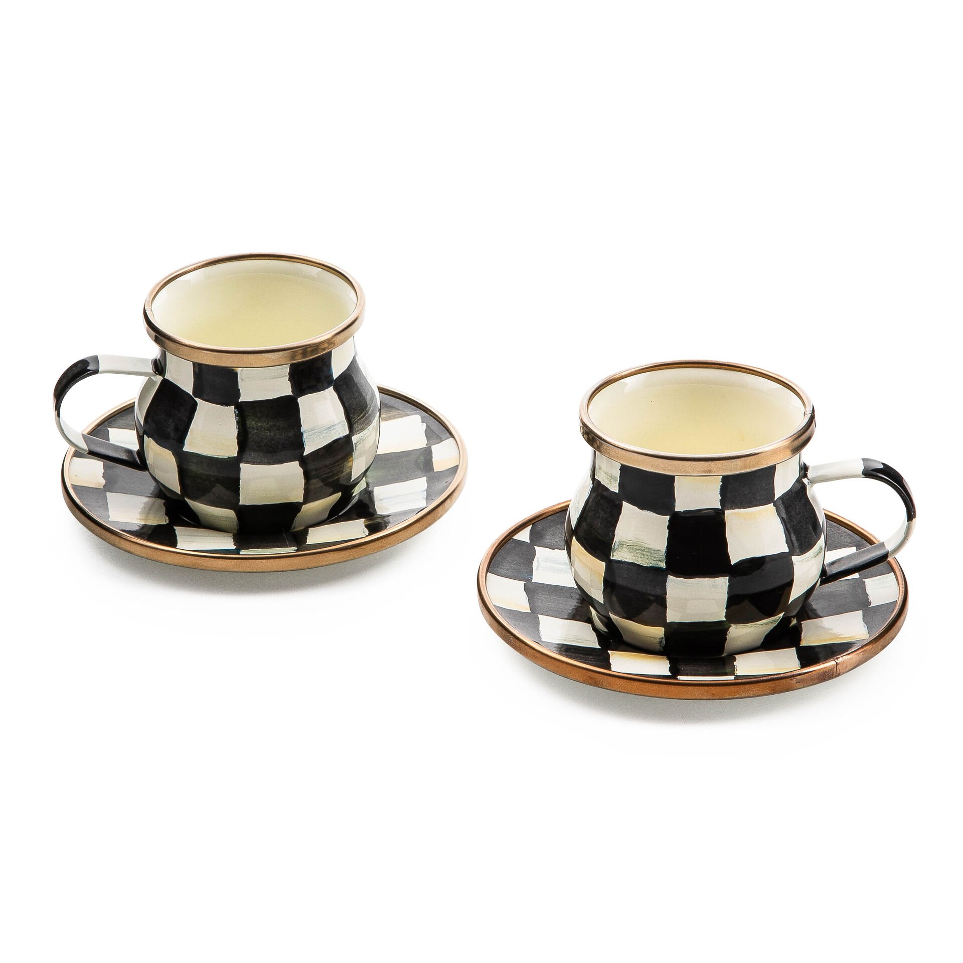 Courtly Check Espresso Cup & Saucer Set, Lüks Fincan SetiMacKenzie
