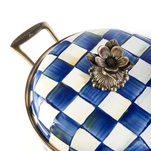 Royal Check Enamel 7 Qt. Stockpot