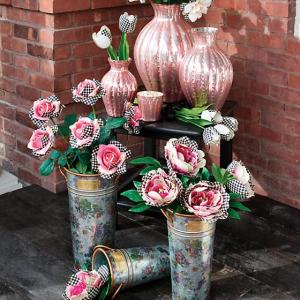 Flower Market Galvanized Flower Buckets - Set of 3