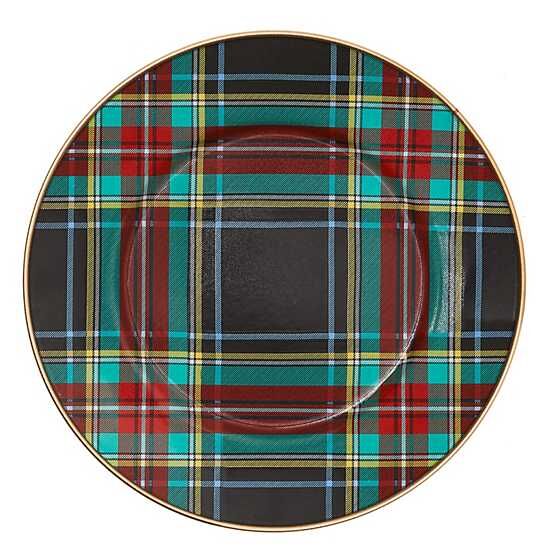 Tartan Black Salad/Dessert Plate