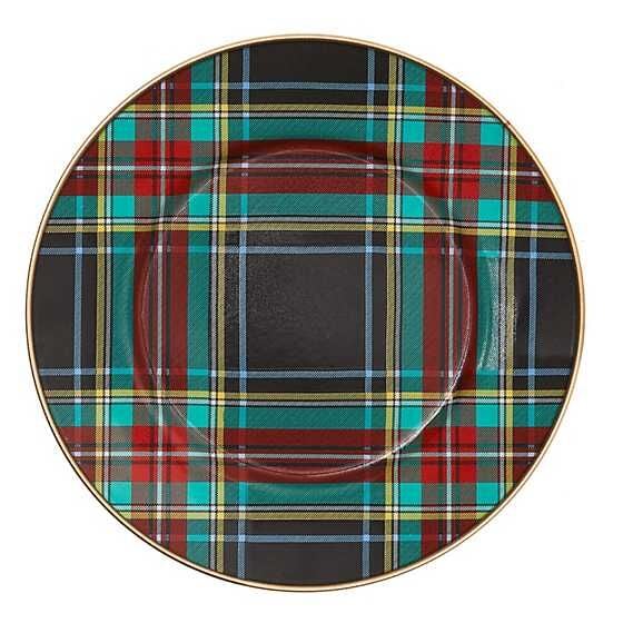 Tartan Black Salad/Dessert Plate