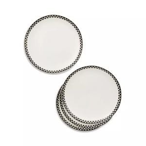 Courtly Check Everyday Dinner Plates, Set of 4