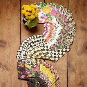 Courtly Check Paper Napkins - Dinner - Gold