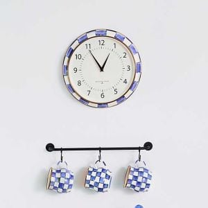 Royal Check School Wall Clock