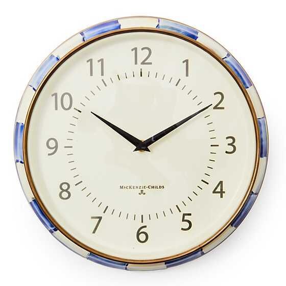 Royal Check School Wall Clock