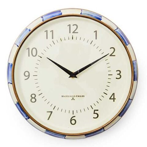Royal Check School Wall Clock